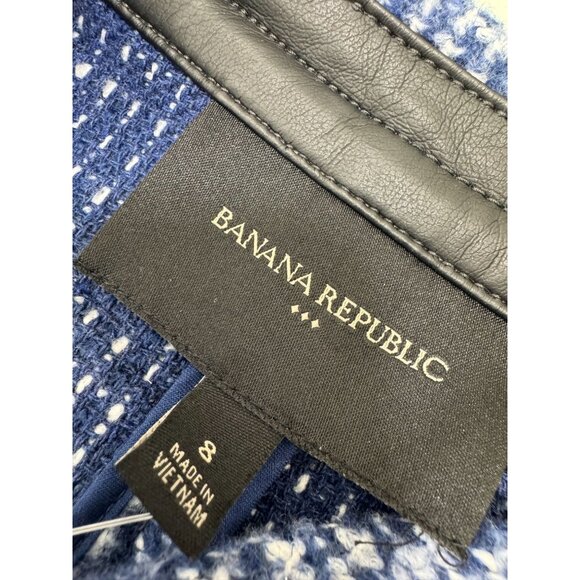 Banana Republic Blazer Textured Tie Jacket Womens Size 8 New NWT * Missing Belt* - Picture 3 of 12